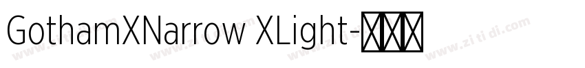 GothamXNarrow XLight字体转换